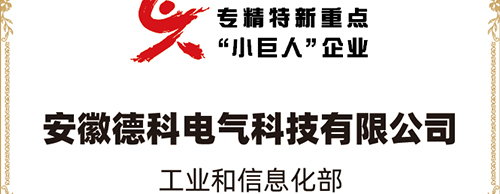 「小巨人 大分量」| 776net必赢官网电气荣获“国家专精特新重点小巨人企业”称号！